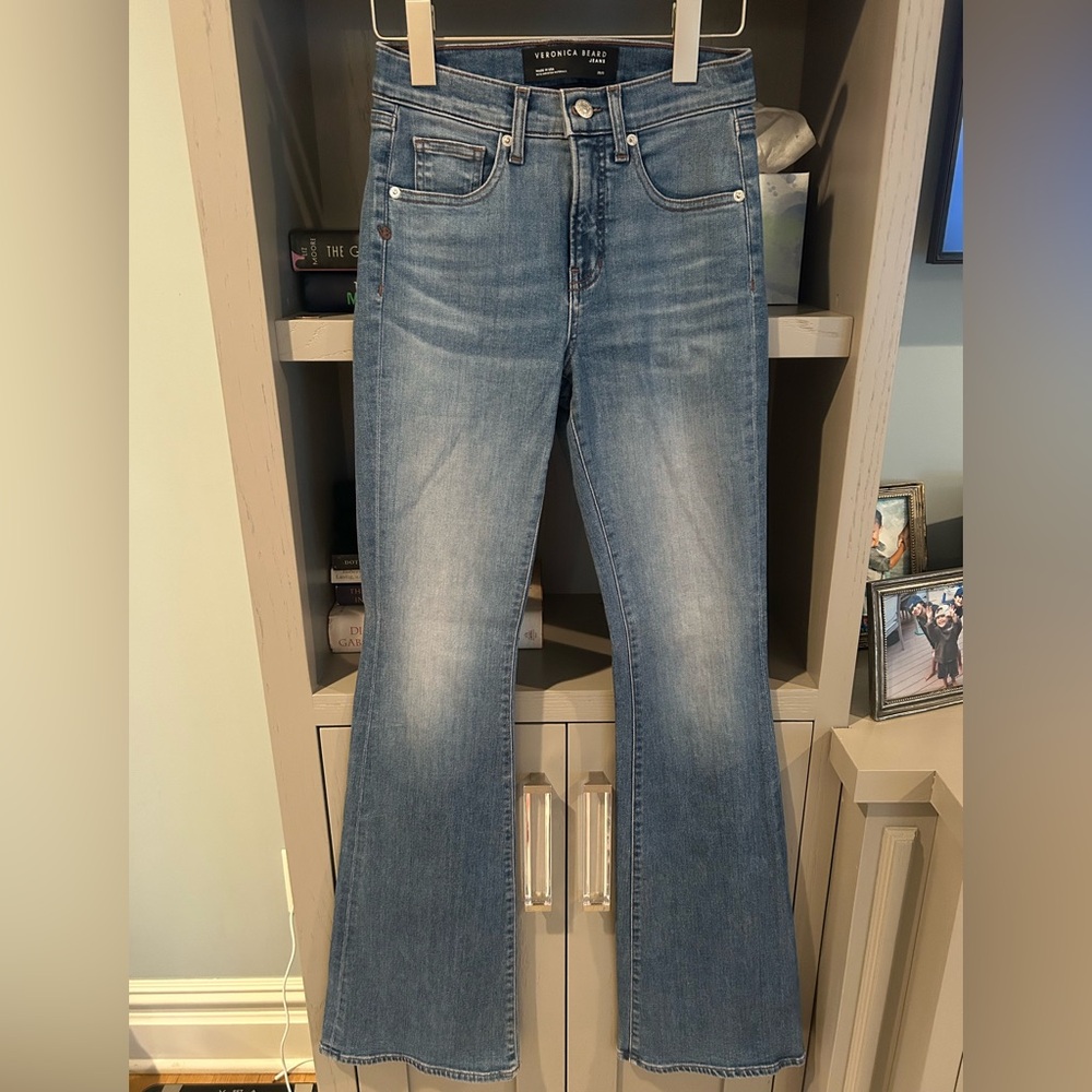 Veronica Beard Light Blue Flare Jeans